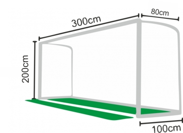 Kleinfeld Tornetz 3 x 2m